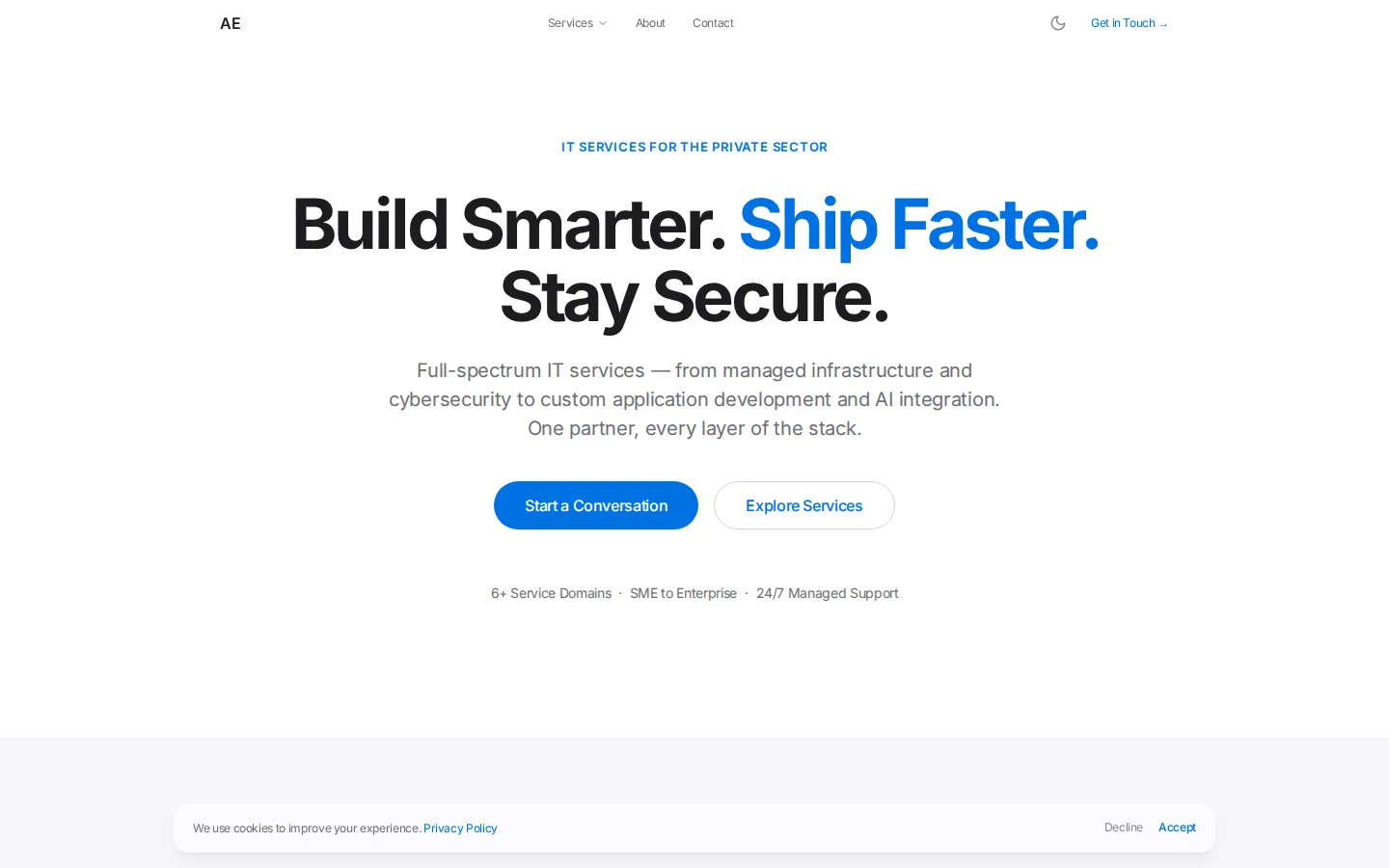 Agentic Home — live site preview
