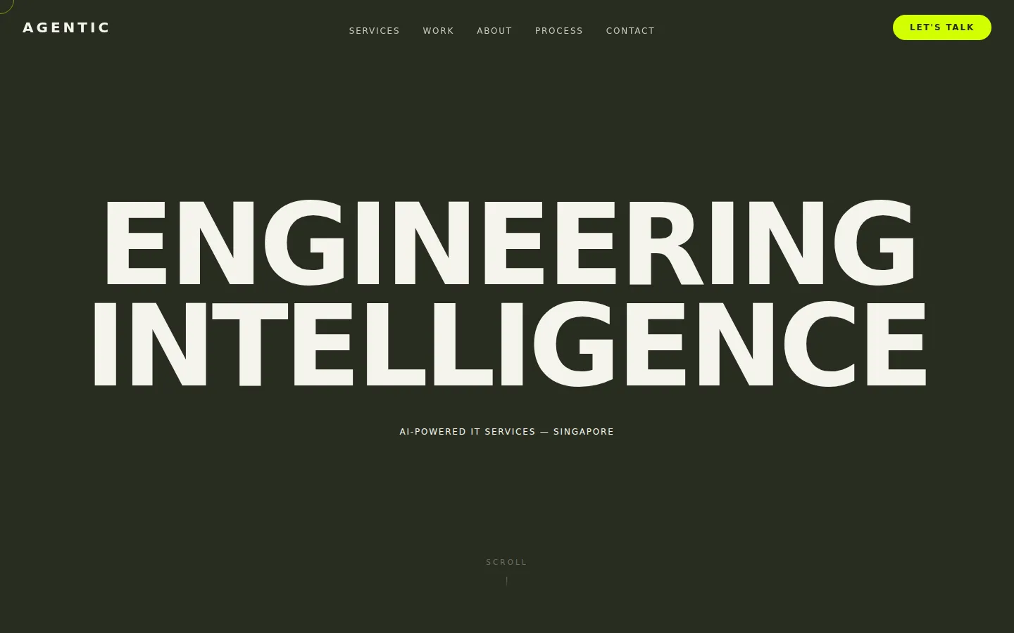 Agentic Engineering — live site preview