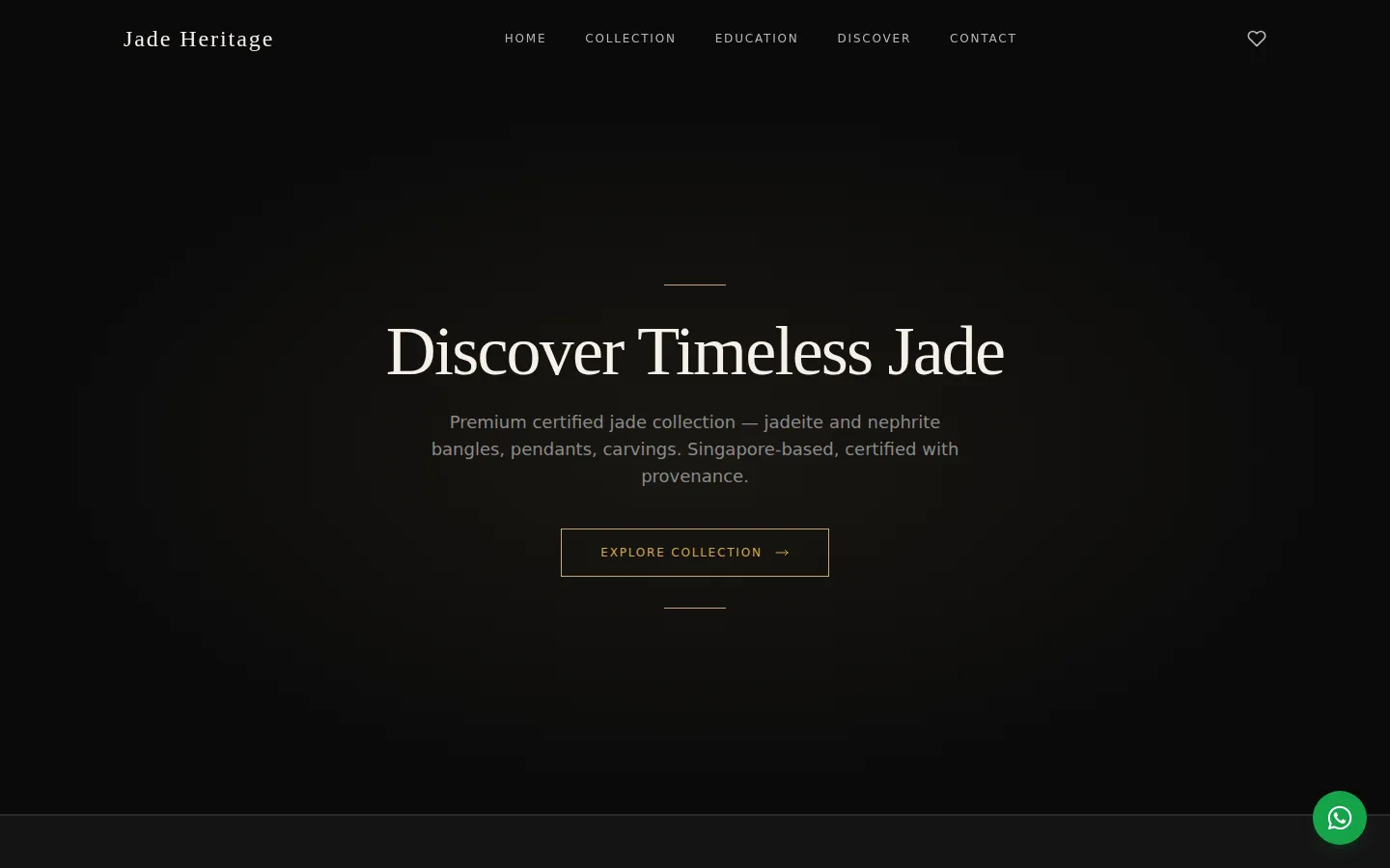 Jade Heritage — live site preview